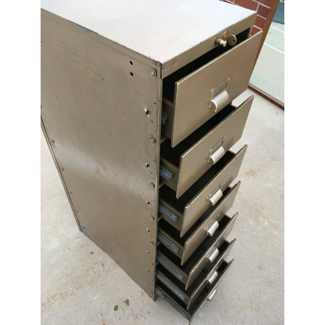 Art Metal Industrial 7-Drawer Vertical File Cabinet For Sale In Denver - Image 6 of 13