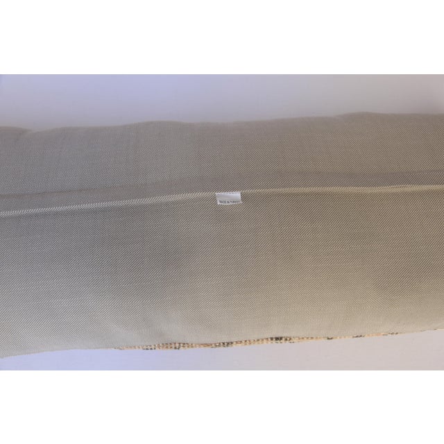 Handcrafted Vintage Anatolian Rug Pillow – Tribal Wool Lumbar - 13'' X 36'' Inches For Sale - Image 12 of 12