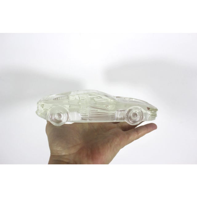 Glass Vintage Glass Ferrari Testarossa Model Paperweight Italian Crystal For Sale - Image 7 of 11