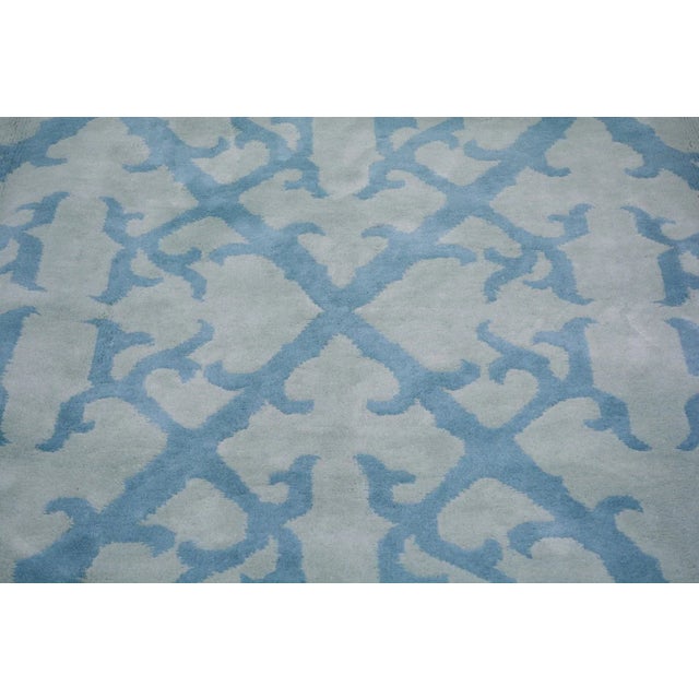 Vintage Chinese Art Deco Hand Knotted Wool Rug,10' X 9'9" For Sale - Image 4 of 5