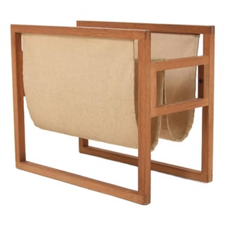 Danish Magazine Holder attributed to Henning Wind-Hansen for Sika Mobler, 1960s For Sale