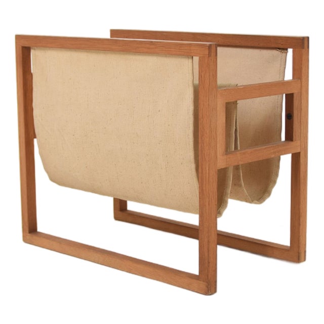 Danish Magazine Holder attributed to Henning Wind-Hansen for Sika Mobler, 1960s For Sale