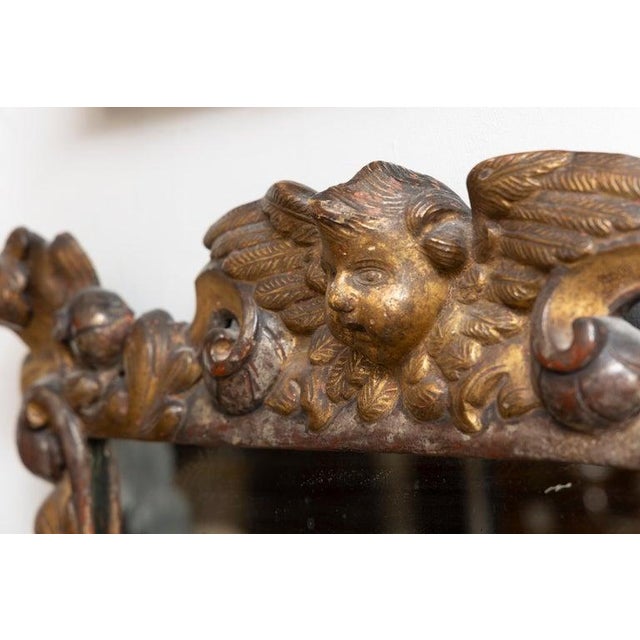 Baroque 19th Century Italian Baroque-Style Giltwood Mirror For Sale - Image 3 of 6