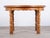 Brutalist Round Oak Dining Table with Three Extension Leaves, Denmark, 1960s For Sale - Image 4 of 11