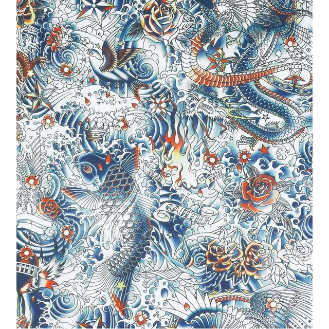 Sample - Jean Paul Gaultier for The House of Scalamandré Iresumi Wallcovering, Multico For Sale