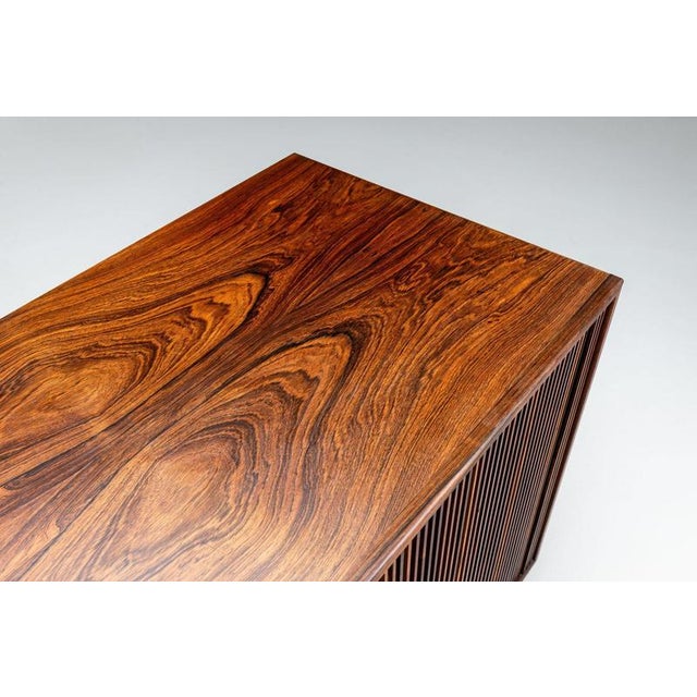 Scandinavian Sideboard in Rosewood with Tambour Doors, Denmark, 1960 For Sale - Image 10 of 18
