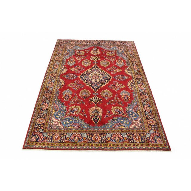 Blue Middle Eastern Hand-Knotted Rug For Sale - Image 8 of 8