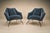 Brazilian Modern “Concha” Armchairs in Iron and Dedar's Blue Mohair, Carlo Hauner, Brazil, 1950s — Lot 83C For Sale - Image 10 of 18