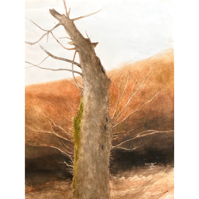 1990s "Two Studies" Double-Sided Watercolor Painting by Sebastian Upson For Sale