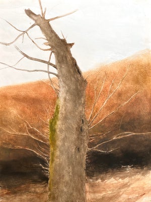 1990s "Two Studies" Double-Sided Watercolor Painting by Sebastian Upson