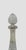 Mid 20th Century Mid 20th Century Cut Crystal Wine or Liquor 11 1/2 Decanter With Silver Metal Collar Diamond and Fan Cut Pattern For Sale - Image 5 of 12