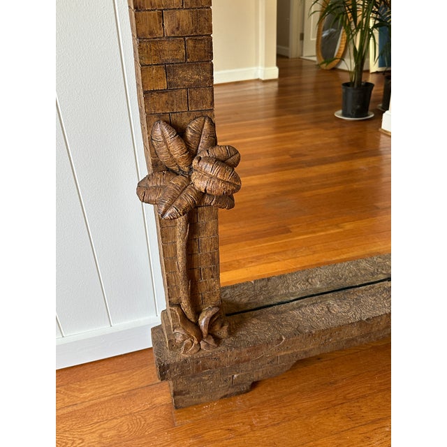 Vintage Palm Tree Wall Mirror For Sale In Greensboro - Image 6 of 11