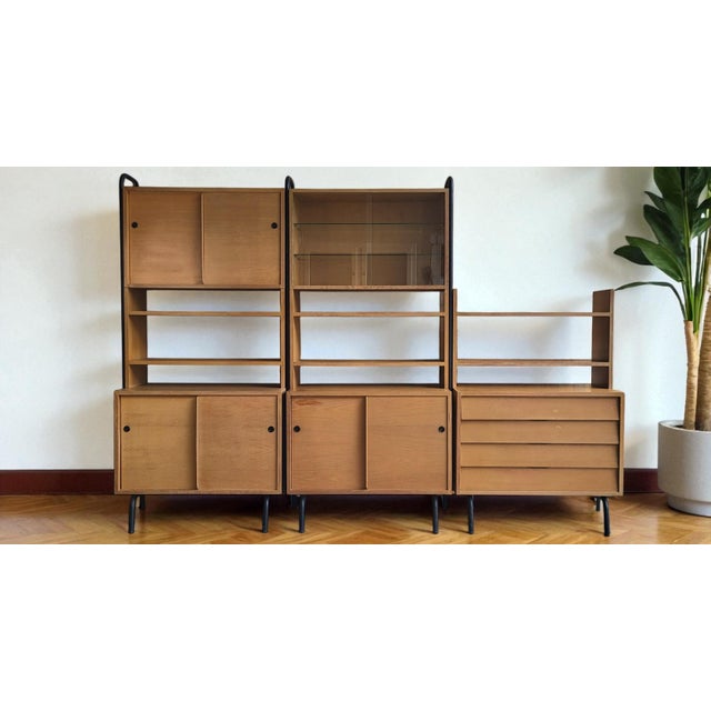 Bookcase by Robert Charroy for Mobilor, 1950s For Sale - Image 15 of 15