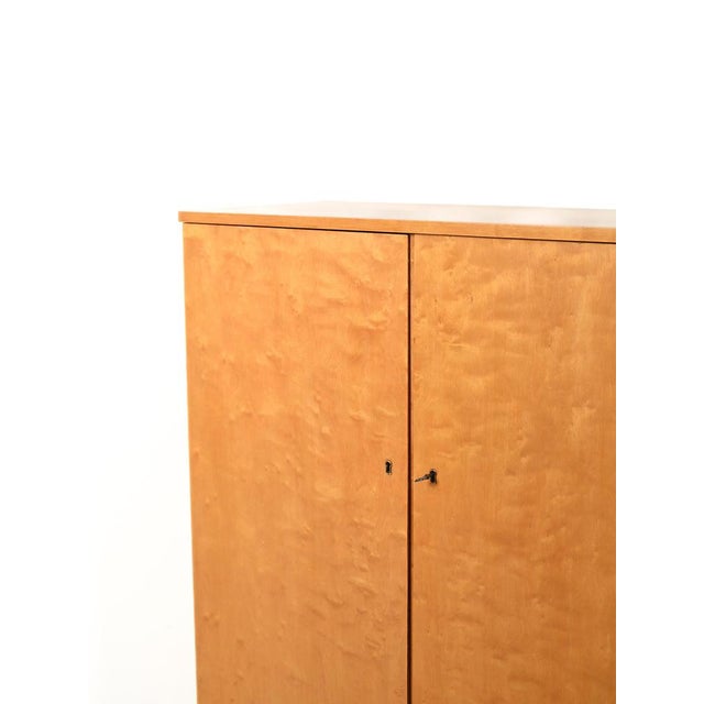Vintage Scandinavian Birch Cabinet, 1950s For Sale - Image 6 of 11