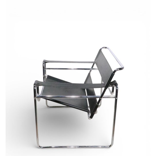 Iconic Wasilly chair, originally designed at the Bauhaus by Mies Van der Rohe , this example was produced in Italy, circa...