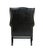 Matthew Izzo Home Black Leather Carlisle Wingback Chair For Sale In New York - Image 6 of 6