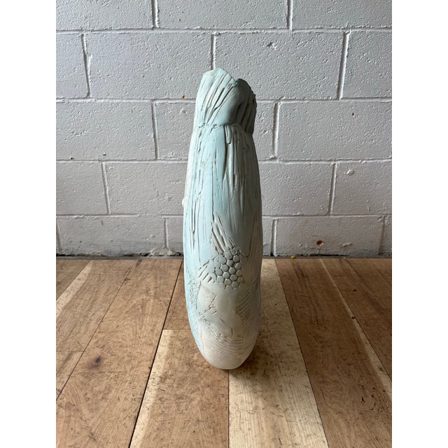 Celadon Gail Markiewicz Hand Built Patchwork Ceramic Vessel, Contemporary Studio Pottery For Sale - Image 8 of 10