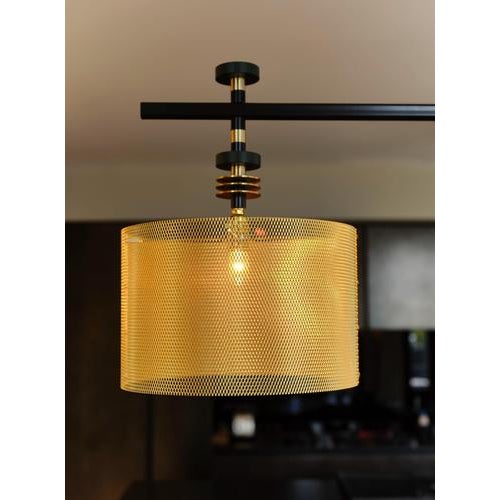 Contemporary Juliette Hanging Lamp in Brass with Steel and Aluminium by Studio Marine Breynaert For Sale - Image 3 of 8