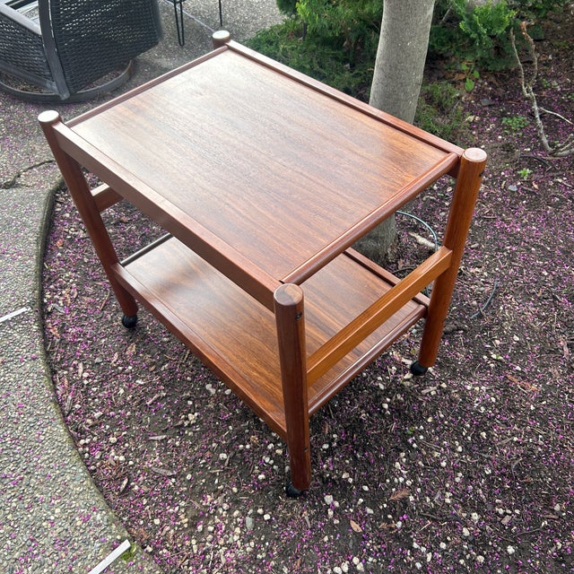 1970s 1970s Michel Arnoult Design Mid Century Modern Bar Cart For Sale - Image 5 of 10