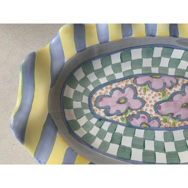 2000 - 2009 Mackenzie Childs Serving Platter For Sale - Image 5 of 5