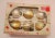 1960s Stenciled Shiny Brite Glitter Glass Ornaments - Set of 6 For Sale - Image 4 of 5