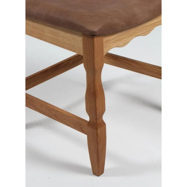Model Razorblade Oak Dining Chair by Henning Kjærnulf, Denmark, 2023 For Sale - Image 4 of 9