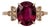 4Ct Ruby Ring With Earth Mined Diamond Accents: Solid 14k Gold, Size 6.75 For Sale