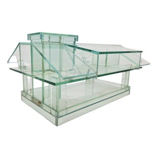 Vintage Architectural Model of Glass House, 1970s For Sale
