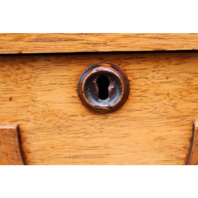 Late 19th-Century Victorian Burl-Wood, Oak & Marble Washstand Chest, C. 1890 For Sale - Image 14 of 18