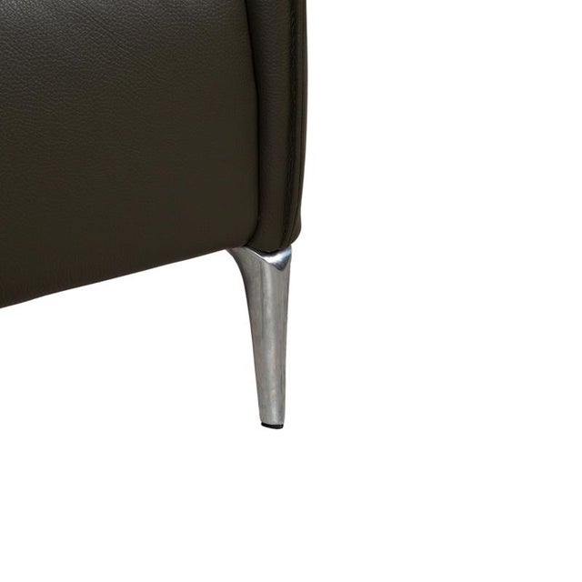 Mayon 2-Seater Sofa in Dark Green Leather from Leolux For Sale - Image 5 of 12