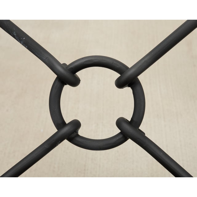 Neoclassical Style Horned Aluminum Bench After Diego Giacometti For Sale In Sacramento - Image 6 of 18