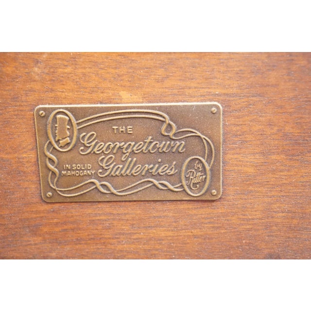Georgetown Galleries Solid Mahogany Traditional Style Full Size Pediment Bed For Sale - Image 10 of 10