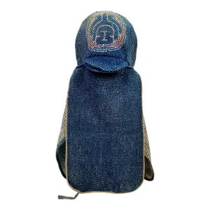 Antique Japanese Meiji Boro Fire Fighters Hat