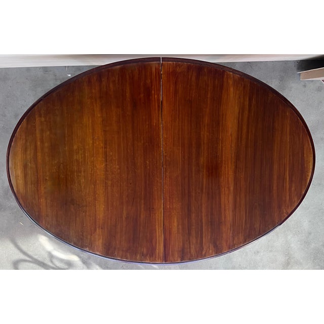 Antique Spanish Oval Round Dining Table with Four Legs For Sale - Image 12 of 18