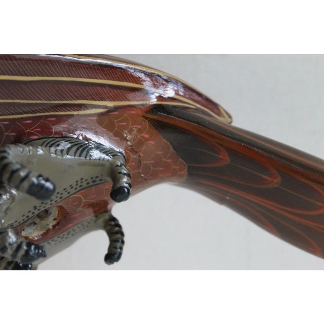 Sergio Bustamante a.p. Papier-Mâché on Brass Stand Vintage Mid Century For Sale - Image 10 of 13