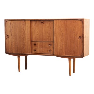 Teak Veneer Sideboard, 1960s For Sale