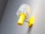 Mid-Century Modern Mid-Century Modern Portuguese Yellow Acrylic Wall Sconce For Sale - Image 3 of 13