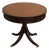 Ethan Allen Regency Style Round Leather Top Mahogany Rent Table For Sale