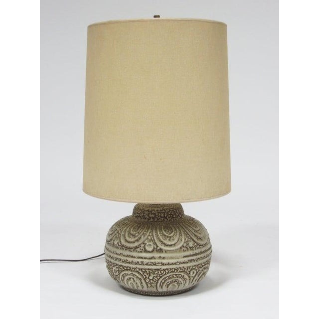 Mid 20th Century Design Technics Table Lamp with Textured Base For Sale - Image 5 of 6