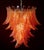 1970s Italian Chandeliers with Leaves in the style of Barovier & Toso, Set of 2 For Sale - Image 5 of 17