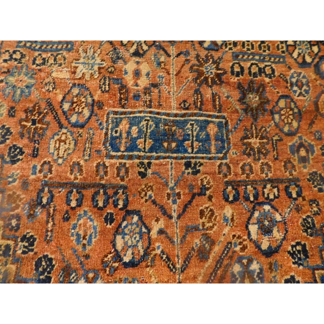 Persian Antique Hand Knotted Persian Rug. 3'7"x 5'7" For Sale - Image 3 of 10