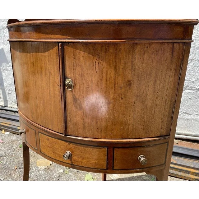 Mid 20th Century Mahogany Double Door Corner Nightstand For Sale In New York - Image 6 of 6