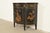 Chinoiserie Imperial Furniture Grand Rapids French Regency Chinoiserie Black Lacquered Hand Painted Demilune Cabinet, Circa 1940s For Sale - Image 3 of 16