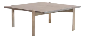Square Coffee Table with Slate Top by Rob Parry, 1950s
