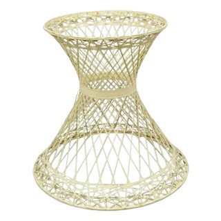 Mid 20th Century Russell Woodard Woven Fiberglass Round Pedestal Dining Table Base, Attributed For Sale
