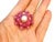 Bochic "Orient" Vintage Ruby & Pearl Ring Set In 18K Yellow Gold & Silver For Sale - Image 10 of 18