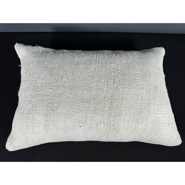 Turkish Hemp Pillow Cushion Natural Beige Pillow Cushion Cover 16" x 24" #30066 Enhance your home decor with our Kilim...