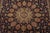 Tabriz Rug 6’6” X 9’7” Blue Wool Vintage Traditional Hand-Knotted Carpet For Sale In Philadelphia - Image 6 of 15