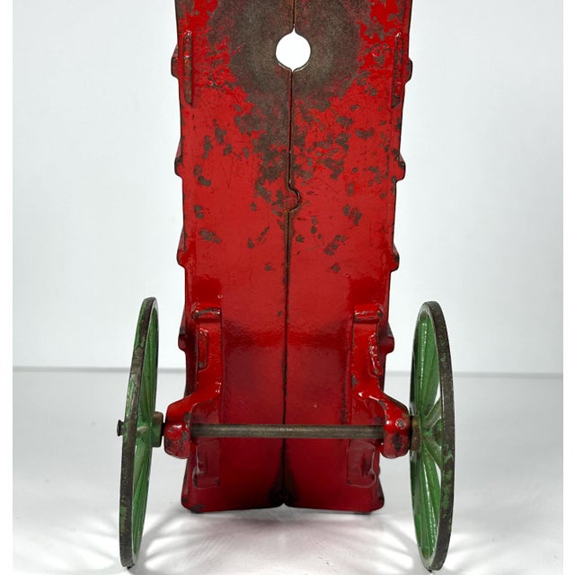 Metal Early 20th Century Kenton Horse Drawn Stake Wagon Toy For Sale - Image 7 of 10