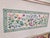 Large Vintage Floral Cross-Stitch Silver Leaf Wall Mirror For Sale - Image 4 of 13